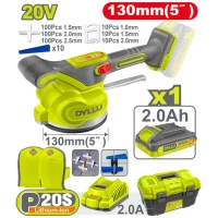Виброприсоска аккумуляторная Li-Ion 20V/1*2.0Ah 130mm DYLLU DTTVM1D128