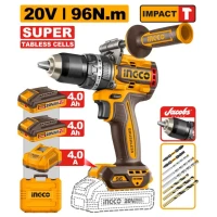 Aккумуляторный ударный шуруповёрт 96N.m 2x4.0Ah INGCO CIDLI209689