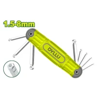 Набор шестигранников 8 шт.1.5-8mm DYLLU DTHK2281