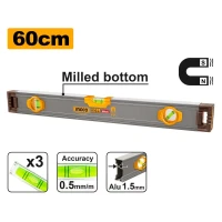 Уровень магнитный 60см INGCO HSL38060M Уровень магнитный 60см INGCO HSL38060M