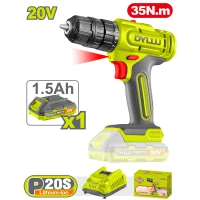 Masina de gaurit si insurubat cu acumulator 20V/1*1.5Ah 35N.m DYLLU DTCDP511
