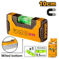 Ручной уровень 10см INGCO HMSL05101 Ручной уровень 10см INGCO HMSL05101