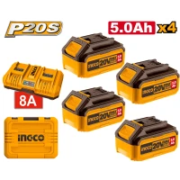 Комплект Зарядное устройство8A + Аккумулятор 20V/4*5Ah INGCO FBCLI20285
