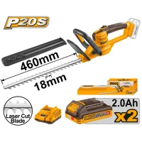 Аккумуляторный кусторез 20 V/2*2,0 Аh INGCO CHTLI20462