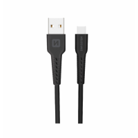 Cablul de date SWISSTEN USB / USB-C 1,0M Negru Cablul de date SWISSTEN USB / USB-C 1,0M Negru
