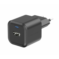 Сетевое зарядное устройство SWISSTEN 12W 1x USB-C + 1x USB-A Черное Сетевое зарядное устройство SWISSTEN 12W 1x USB-C + 1x USB-A Черное