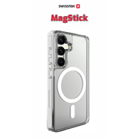 Clear Jelly MagStick SWISSTEN Transparent p/u Samsung Galaxy S25