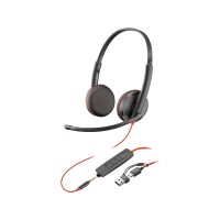 Наушники USB-C Poly Blackwire 3225 стерео + разъем 3,5 мм + адаптер USB-C/A (8X229AA) Наушники USB-C Poly Blackwire 3225 стерео + разъем 3,5 мм + адаптер USB-C/A (8X229AA)