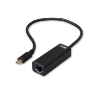 Adapter USB Type-C M la LAN RJ-45 F, 30cm, Port Designs 900126 Adapter USB Type-C M la LAN RJ-45 F, 30cm, Port Designs 900126