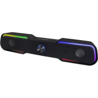 Звуковая панель Esperanza Apala EGS101, 6W (2 x 3W), LED Rainbow подсветка, управление громкостью, встроенный усилитель, питание: 5V, требуется: USB Звуковая панель Esperanza Apala EGS101, 6W (2 x 3W), LED Rainbow подсветка, управление громкостью, встроенный усилитель, питание: 5V, требуется: USB