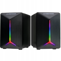 Акустика 2.0 Esperanza Frevo EGS105, 5W (2 x 2.5W), светодиодная радуга, управление громкостью, встроенный усилитель, питание: 5V, требуется: USB и Акустика 2.0 Esperanza Frevo EGS105, 5W (2 x 2.5W), светодиодная радуга, управление громкостью, встроенный усилитель, питание: 5V, требуется: USB и