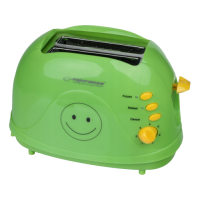 Toster Esperanza SMILEY EKT003 Verde, 750W, 3 în 1, Prăjire, Reîncălzire, Decongelare pâine congelată, Proiectat pentru a pregăti toast gros și subțire, Timer electronic Toster Esperanza SMILEY EKT003 Verde, 750W, 3 în 1, Prăjire, Reîncălzire, Decongelare pâine congelată, Proiectat pentru a pregăti toast gros și subțire, Timer electronic
