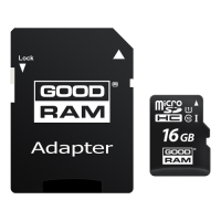 16GB GoodRAM micro SDHC Class10 UHS-I + adaptor SD, M1AA-0160R12 16GB GoodRAM micro SDHC Class10 UHS-I + adaptor SD, M1AA-0160R12