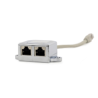 Splitter RJ-45 GEMBIRD для кабеля FTP, Cat5, RJ-45 (T) | RJ-45 (M) x 2, экранированный, металл, 1 шт., 