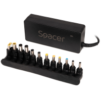 Зарядное устройство для ноутбука Universal AC-DC Spacer, 90W, 12 разъемов, DC15/16/19/19.5/20V, SPNA-UNIV-12 Зарядное устройство для ноутбука Universal AC-DC Spacer, 90W, 12 разъемов, DC15/16/19/19.5/20V, SPNA-UNIV-12