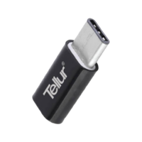 Адаптер Type-C, MicroUSB, Tellur Black TLL155161 Адаптер Type-C, MicroUSB, Tellur Black TLL155161