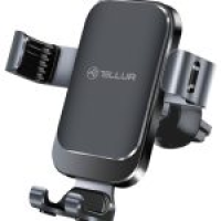 Suport auto pentru telefon Tellur Gravity CMH20, negru, 360° rotation, silicone pad protection