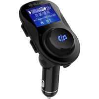 FM-трансмиттер для автомобиля, FMT-B3, Bluetooth, Дисплей, MicroSD, 2 x USB max 3.1A, AUX, Bluetooth, USB, Tellur Black TLL622021 FM-трансмиттер для автомобиля, FMT-B3, Bluetooth, Дисплей, MicroSD, 2 x USB max 3.1A, AUX, Bluetooth, USB, Tellur Black TLL622021