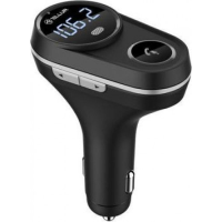 FM-трансмиттер для автомобиля, FMT-B5, Bluetooth, Дисплей, MicroSD, USB QuickCharge 3.0, 1 x USBmax 2.4A, MP3/WMA, Tellur Black TLL622041 FM-трансмиттер для автомобиля, FMT-B5, Bluetooth, Дисплей, MicroSD, USB QuickCharge 3.0, 1 x USBmax 2.4A, MP3/WMA, Tellur Black TLL622041