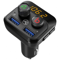 Transmițător FM pentru mașină, FMT-B8, Bluetooth, Display, Microfon pentru apeluri hands-free, Buton de bas, MicroSD max 32GB, 2 x USB max 2.4A, MP3\WMA\WAV\FLAC Transmițător FM pentru mașină, FMT-B8, Bluetooth, Display, Microfon pentru apeluri hands-free, Buton de bas, MicroSD max 32GB, 2 x USB max 2.4A, MP3\WMA\WAV\FLAC