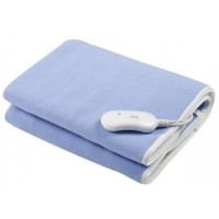 Pătură electrică Esperanza CATIFEA ALBASTRĂ EHB001, 150x80cm, 60W, Temp.: 32-37°C, 40-45°C, 50-60°C, Material: polar fleece/100% poliester, Cablu electric le