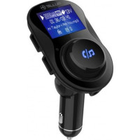 FM-трансмиттер для автомобиля, FMT-B3, Bluetooth, дисплей, MicroSD, 2 x USB макс. 3.1A, AUX, Bluetooth, USB, Tellur черный  TLL622021