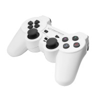 Gamepad Esperanza WARRIOR EGG102W White/Black, Vibration Game Pad, 15 buttons, 2 sticks, Ergonomic design, 2 modes (analog and digital), Soft sweat-r Gamepad Esperanza WARRIOR EGG102W White/Black, Vibration Game Pad, 15 buttons, 2 sticks, Ergonomic design, 2 modes (analog and digital), Soft sweat-r