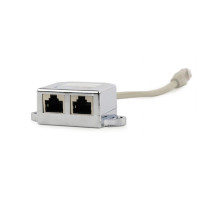 Разветвитель  RJ-45 GEMBIRD для кабеля FTP, Cat5, RJ-45 (T) | RJ-45 (M) x 2, экранированный, металлический, 1 шт., 