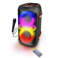Портативная Bluetooth-колонка Esperanza SINGER EP156,, мощность: 20W, Черный, RGB LED-подсветка, встроенное FM-радио, профили Bluetooth: A2DP, AVRCP, HFP, HSP,