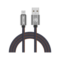 Кабель USB - Micro USB, Деним, 1m, Tellur Синий  TLL155371