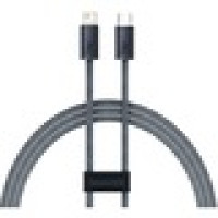 Кабель Type-C - Lightning, Плетёный, PD 20W, 1m, Baseus Dynamic Серый CALD000016 Кабель Type-C - Lightning, Плетёный, PD 20W, 1m, Baseus Dynamic Серый CALD000016