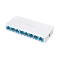 MERCUSYS MS108  8-портовый 10/100M мини настольный коммутатор, 8 10/100M RJ45 портов