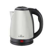 Fierbător Titanium RORAIMA TKK102X 1850W, metal inox 1.8 l, element de încălzire ascuns, bază rotativă 360°, oprire automată după fierbere, inox Fierbător Titanium RORAIMA TKK102X 1850W, metal inox 1.8 l, element de încălzire ascuns, bază rotativă 360°, oprire automată după fierbere, inox