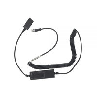 Кабель-адаптер Tellur QD для RJ11 + универсальный переключатель, 2.95 м макс., чёрный, TLL416004 (совместим с гарнитурами Plantronics)