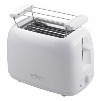Тостер BROCK BT 1008 WH, 750W, 2 ломтиков, с выталкиванием. Электронное управление временем с переменной настройкой. Защита от застревания. Автоматическое отключение. Функция отмены в середине.