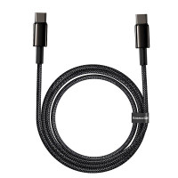 Кабель Type-C - Type-C 100W, 1m, PD, QC, 5A, Черный Baseus, CATWJ-01 Кабель Type-C - Type-C 100W, 1m, PD, QC, 5A, Черный Baseus, CATWJ-01