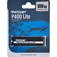 M.2 NVMe SSD 1.0TB  Patriot P400 Lite PCIe4.0 x4 / NVMe1.4, M2 Тип 2280, Чтение: 3500 MB/s, Запись: 2700MB/s, P400LP1KGM28H