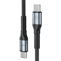 Cablu Type-C - Type-C, 20V/3.0A/60W/PD3.0/QC3.0, 2.0m, 3mk N-SERIES Alb Cablu Type-C - Type-C, 20V/3.0A/60W/PD3.0/QC3.0, 2.0m, 3mk N-SERIES Alb