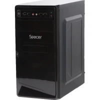 Корпус SPACER, Mini Tower, mATX, „MOON”, 450 (230W для 450W настольного ПК), USB 2.0 x 4, Jack 3.5mm x 2, „SPC-MOON” Корпус SPACER, Mini Tower, mATX, „MOON”, 450 (230W для 450W настольного ПК), USB 2.0 x 4, Jack 3.5mm x 2, „SPC-MOON”