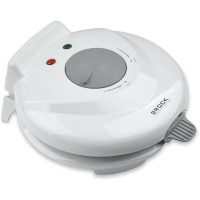 Вафельница BROCK WM 3001, Белый, 750 Вт, Размер пластины Ø 19,2 см, Корпус, не нагревающийся при касании, Антипригарная поверхность, Индикаторы питания и готовности, Вкл. конус sha