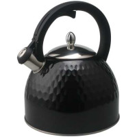Чайник LA CUISINETTE MWK 002 BK, Чёрный, 3L. Объём: 3.0 L. Изготовлен из высококачественной нержавеющей стали. Функция свистка указывает на закипание. Специально des
