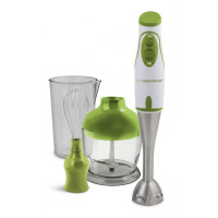 Blender de mână Esperanza PESTO EKM003G, Verde, 450W, 3 în 1 Tocător, Tel, Pahar de mixare, Cuțit din oțel inoxidabil; Suport detașabil pentru tijă din oțel inoxidabil;