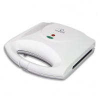 Aparat de sandvișuri Titanium FONTINA TKT006W, 1000W, alb, cu plăci acoperite, control automat al temperaturii, plăci de încălzire ușor de curățat, strat antiaderent