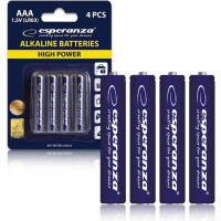 Baterii Alcaline Esperanza, EZB102, AAA, 4 buc, Blister Baterii Alcaline Esperanza, EZB102, AAA, 4 buc, Blister