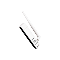 TP-LINK TL-WN722N 150Mbps Беспроводной USB-адаптер N с высоким усилением, Qualcomm, 1T1R, 2.4GHz, 802.11b/g/n, 1 съемная антенна