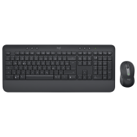 Logitech Беспроводной комплект MK650 Signature, клавиатура и мышь, для бизнеса, раскладка US International, USB, графит