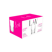 Набор 6 стаканов для напитков LAV LV-KEO377F 460 ml