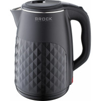 Чайник BROCK WK 0618 BK,  1500W, 1.8l, Чайник с базой 360°. Скрытый нагревательный элемент. Крышка с замком безопасности. Автоматическое и ручное включение/выключение. Защита от