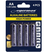 Baterii Alcaline Esperanza, EZB101, AA, 4 buc, Blister Baterii Alcaline Esperanza, EZB101, AA, 4 buc, Blister