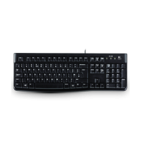 Logitech Проводная клавиатура K120 для бизнеса, EMEA, русская раскладка, черная